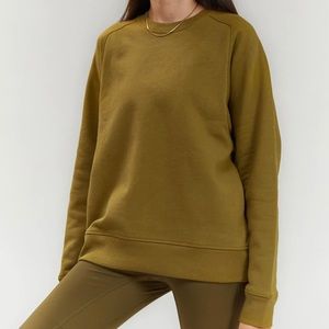 NWT Girlfriend Collective 50/50 Relaxed Fit Sweatshirt Thorn 5 Large